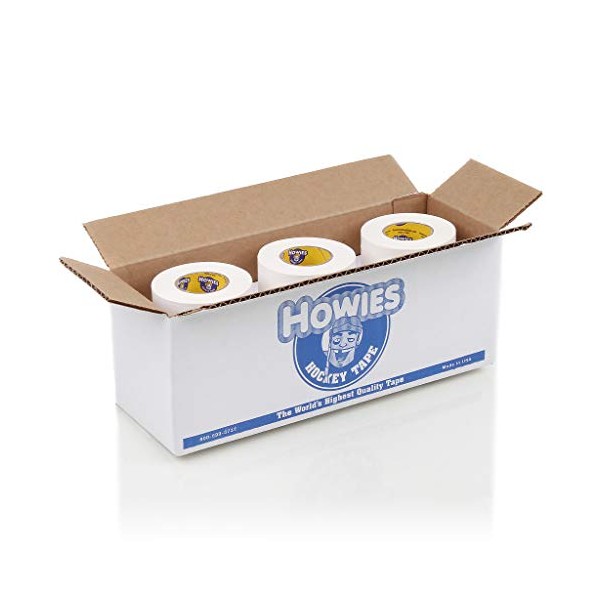 Howies Hockey Tape - 1.5" White Cloth Hockey Tape (9 Pack)