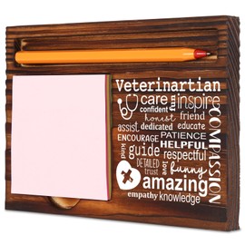 Thank You Veterinarian Gifts for Women, Vet Tech Veterinary Appreciation Day, Vet Teach Gifts Idea, Christmas Birthday Gifts for Veterinarians,Retro Self-Stick Note Pad Holders XB462