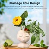 Face Flower Pot Head Planter Pots Resin Succulent Planter with