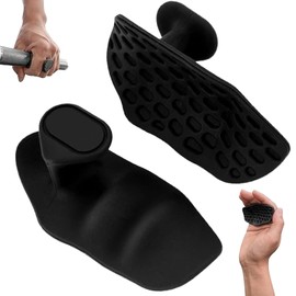 AurolaGlow Gym Training Grip - Anti-Slip Rubber Gym Hand Grips - Ideal for Strength Training, Weight Lifting, Dumbbells, Deadlifts - 1 Pair