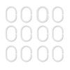 12 pcs Shower Curtain Rings Plastic Shower Curtain Hooks C-Shaped