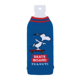 Hemings 1483006 Bottco Bottleco Peanuts SKATEBOA Bottle Cover, Made in Japan, Blue, Approx. 3.5 x 7.5 inches (9 x 19 cm)