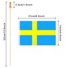 Newperlite Sweden Stick Flag Swedish Small Mini Hand Held Flags