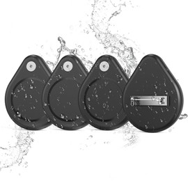 4 Pack IP68 Waterproof Airtag Holder for Kids, Hidden GPS Tracker Case with Invisible Pin for Airtag, Anti Lost, for Elderly, Kids, Shoe, Clothes,Backpack, Luggage