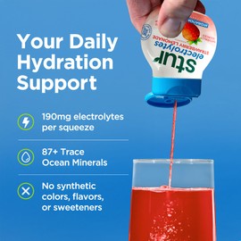 Stur Liquid Water Enhancer | Electrolyte Variety Pack | Naturally Sweetened | High in Vitamin C & Antioxidants | Sugar Free | Zero Calories | Keto | Vegan | 5 Bottles, Makes 90 Drinks