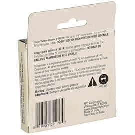 #14 Cable Tacker Round Crown Staples - 1/4" - 630 ct.