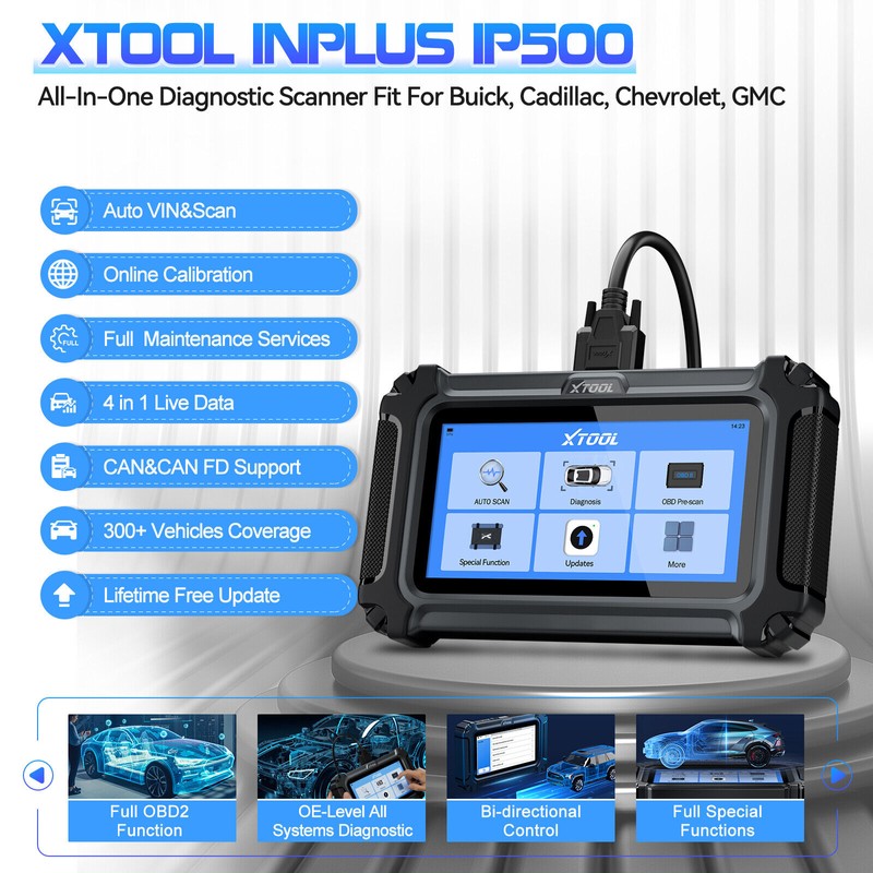 XTOOL IP500 For GMC Chevy All System Bidirectional Car OBD2