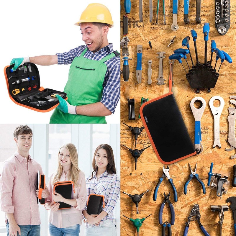 ANBES Soldering Iron Kit Electronics, 60W Adjustable Temperature Welding Tool,