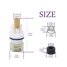 RP25513 Faucet Stem Replacement Kit Compatible with Delta Faucet, with RP4993 Seat and Spring (2 Pack)