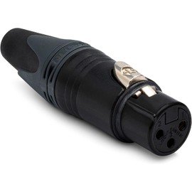 NEUTRIK - Conector de cable XLR hembra de 3 polos, negro