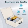 Dalmbox Portable Fire Safe Box with Key Lock, Fire Resistant