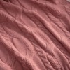 Aormenzy Dusty Pink Knit Throw Blankets Cable Knit Decorative Throw