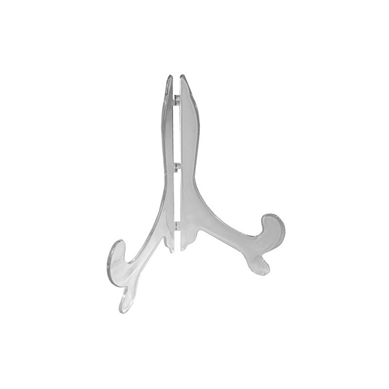 Pack of 3 Good Quality Clear Plastic Plate Display Stand,