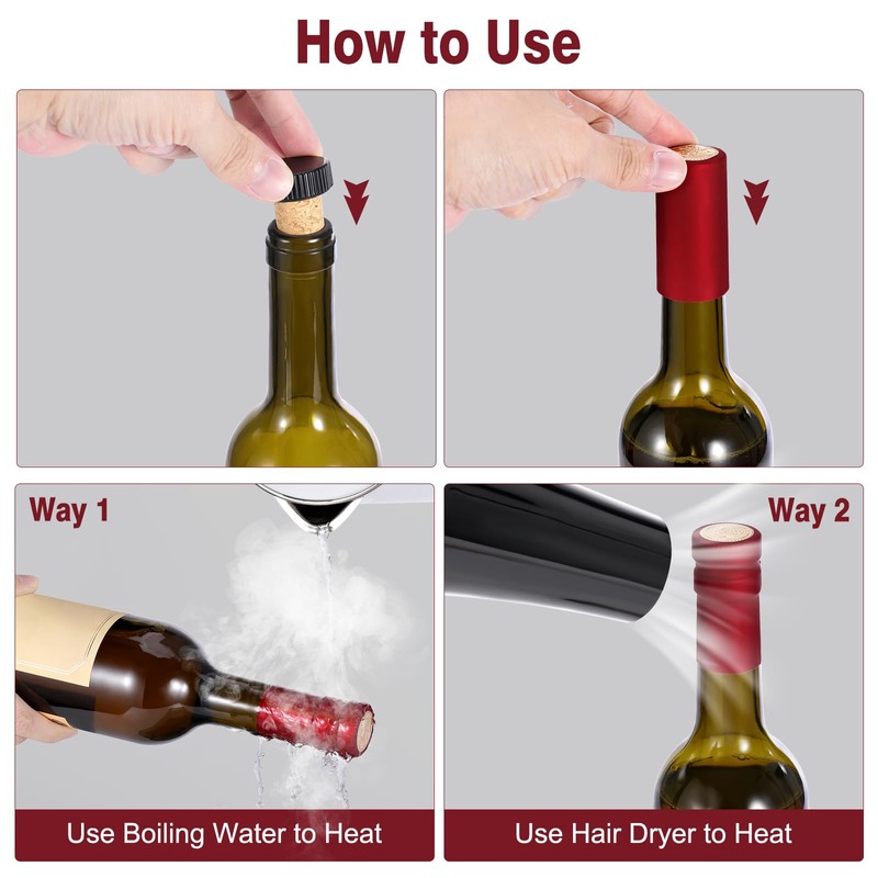 30 Pcs Wine Sealer for Wine Bottles - Bottle Sealer