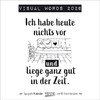 Visual Words 2026: Typo-Art Broschürenkalender mit Ferienterminen. Wandkalender mit netten