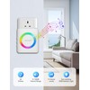 TECKNET Wireless Doorbell 3 Receivers, Door Chime Kit with RGB