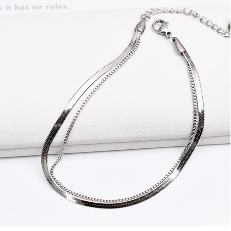 Joy Harmony Anklet for Women and Men, Metal Allergy Friendly,