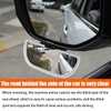 BESULEN Blind Spot Mirror for Car, HD Glass Adjustable Convex