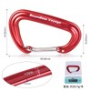 iBasingo 12KN (1200kg) Outdoor Carabiner Multi-functional Climbing Carabiner Aluminum Alloy