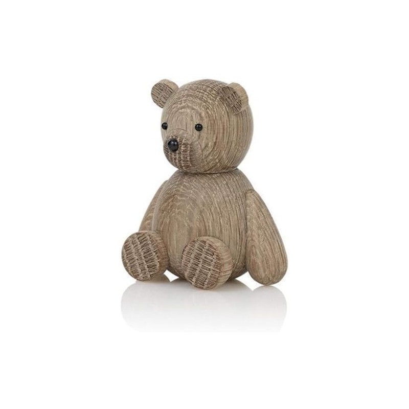 Lucie Kaas Skjode TE01OAS Wooden Teddy Bear 9 cm Oak
