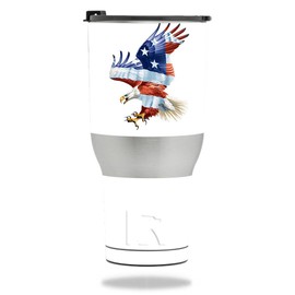 MightySkins Skin Compatible with RTIC Tumbler 40 oz. (2017) - American Eagle | Protective, Durable, and Unique Vinyl Decal wrap Cover | Easy to Apply, Remove, and Change Styles | Made in The USA