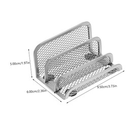 TEHAUX 4pcs Decorative Book Holder Iron Magazine Rack Rustic Book Organizer Sturdy Letter Racks Office Supplies for Home School