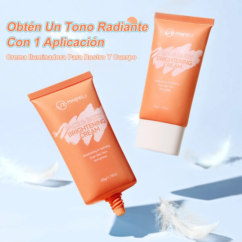 Minimeli Crema Iluminadora Para Rostro Y Cuerpo, Hidratante