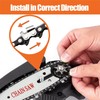 4 Pieces 6 inches Mini Chainsaw Chains, Set of 4,