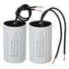 PATIKIL CBB60 10uF Running Capacitor,2pcs AC 450V 2 Wires 50/60Hz