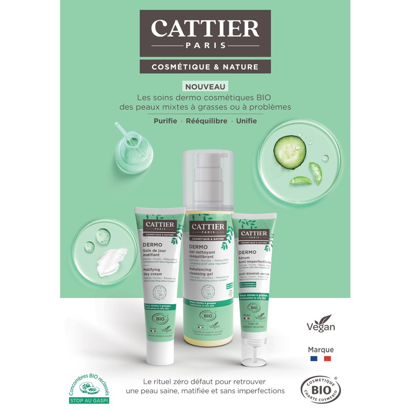 Cattier Serum gegen Unreinheiten – Mischhaut bis fettige Haut –