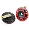 2 x 12V RED HORNS ELECTROMAGNETIC KLAXONS WITH BRACKETS /NO
