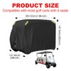 XIMINZ Golf Cart Cover 6 Passenger 210D Oxford Cloth Waterproof,