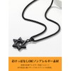 Bestyle Men's Necklace, Hexagonal Star Pendant, David Star, Stainless Steel,