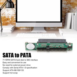 Dilwe IDE to SATA Hard Drive, SATA to IDE 44 Pin Adapter 2.5 Inch Practical, Durable Hot Swap Serial ATA to PATA to 2.5 Inch SATA HDD/SSD/ODD