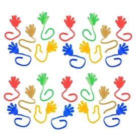 ArtCreativity Sticky Glitter Hands - Pack of 24 - Stretchy Wacky Fingers - Fun Colorful Toys for Kids - Birthday Party Favors for Girls and Boys, Great Carnival Prize, Novelty Gift