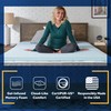 Sealy TrueForm 2" Memory Foam Mattress Topper, King, Blue