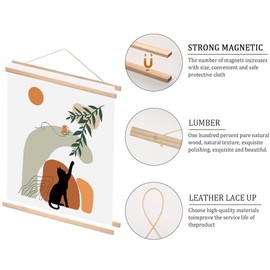 LB 2 Pack Magnetic Poster Hanger Frame, 16x24 16x22 16x20 Poster Frame 16 Inch Magnetic Poster Frame for Posters Prints Photos Diamond Painting Maps and Canvas Artwork, Hanging Frames for Pictures