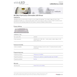 eldoLED | LIN210D1 8A DALI Full-Colour Dimmable LED Driver | *226MTV