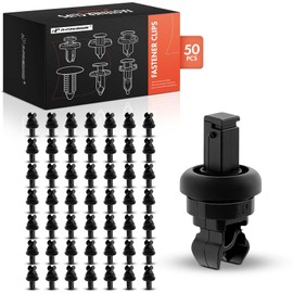 A-Premium 50PCS Nylon Rear Parcel Shelf String Hanger Clip Retainer Compatible with Nissan Rogue Sport 2017-2021, Qashqai 2017-2021, Note & Renault Clio, Laguna, Megane, Scenic - for 6.3mm Hole