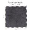 Orighty Ultra Soft Washcloths 12 Pack, Premium Microfiber Towel Sets