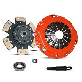Clutch Kit Compatible With 350Z G35 Track Touring Performance Enthusiast Base X 2003-2007 3.5L V6 GAS DOHC Naturally Aspirated (Vq35De; 6-Puck Clutch Disc Stage 3; 06-072RCB)