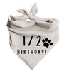 Half Birthday 1/2 Dog Bandana 6 Month Old Barkday Party