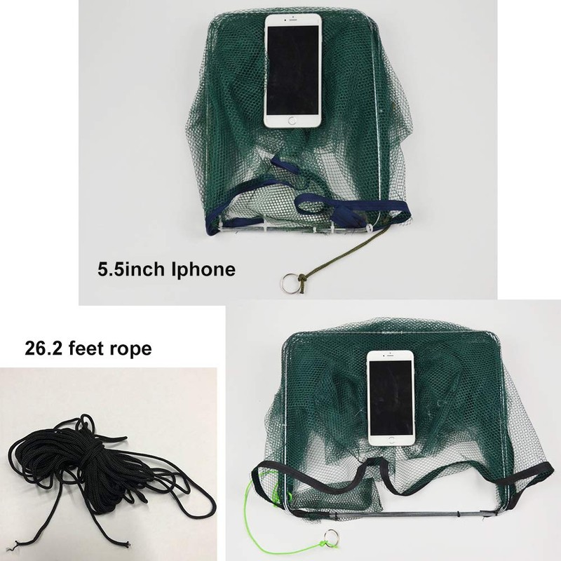 ZffXH 1/2 PCS Fishing Bait Trap Foldable Fish Minnow Crab