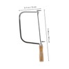 TEHAUX 1 Set Coping Saw with Wooden Handle Portable Hand
