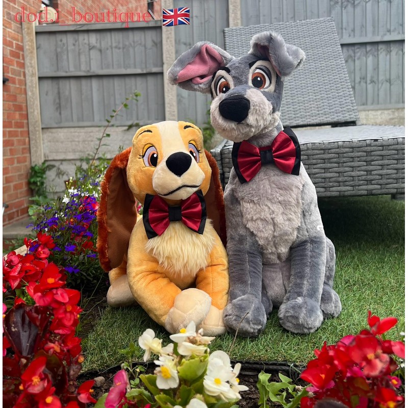 New Dogs Bow Tie Bowtie Satin double layer RED Elastic