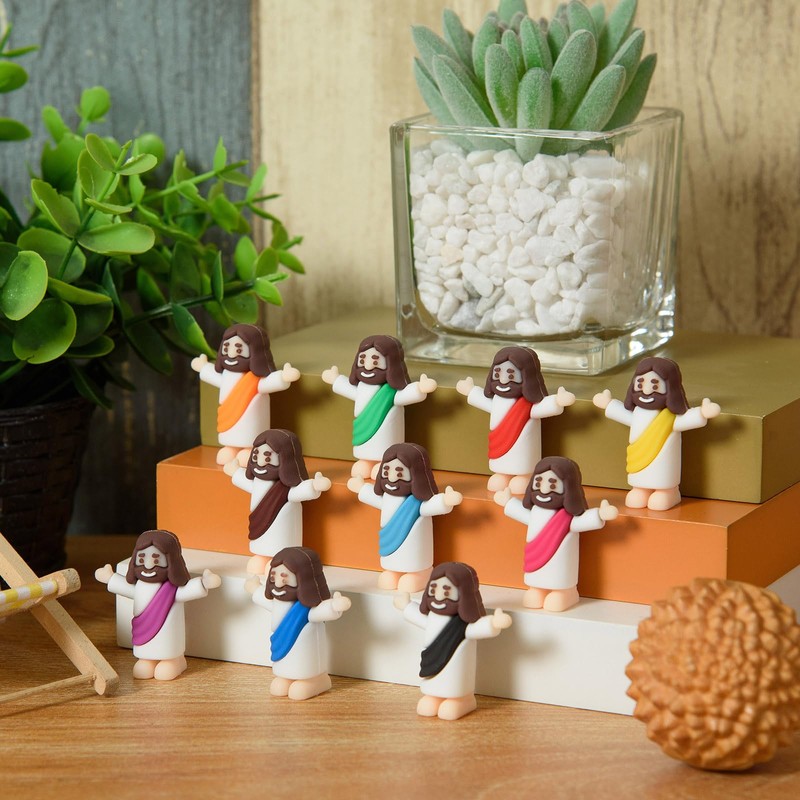 ARCHCRTC 60 Pcs Little Jesus Figurine Miniature Tiny Jesus Figures