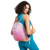 WANDF Drawstring Backpack with Shoulder Pad Sports Gym Backpack with