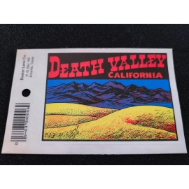 Death Valley California Mountains Vintage Travel Souvenir Decal /Window Sticker