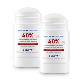 OUKEYA Urea Cream Stick 40 Percent,Heel Balm,Urea Hand Cream Stick and Foot Cream Stick for Dry Cracked,Cracked Heel Treatment.Urea Cream 40 Percent for Feet Maximum Strength（2 Pack）