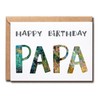 EruditeGifts Happy Birthday Papa, 5 x 7 Inch Card, Blank